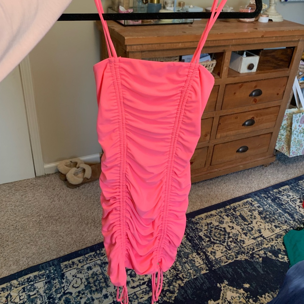 Hot pink dress